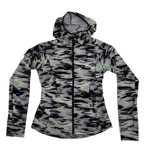 Lululemon Sz 6 Mist Over Windbreaker‎ Zip Pockets Thumbholes W4BYDS Paint Glide
